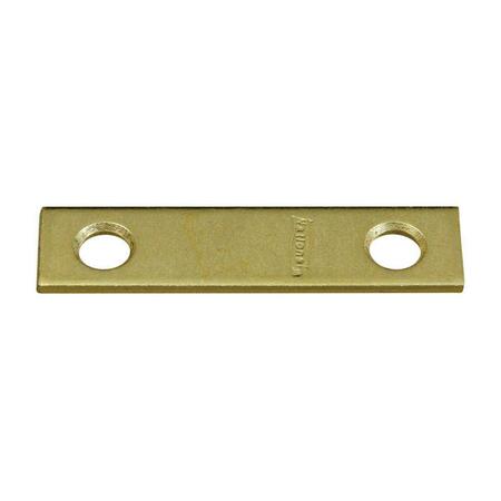 NATIONAL MFG SALES 2 x 0.5 in. Mending Brace, Steel-Brass 5703715